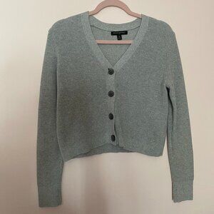 Grey buttoned cardigan